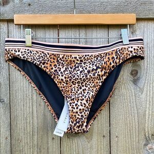 Monte & Lou Leopard Print Bikini Bottoms